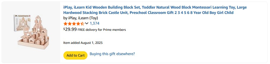 Amazon wish list