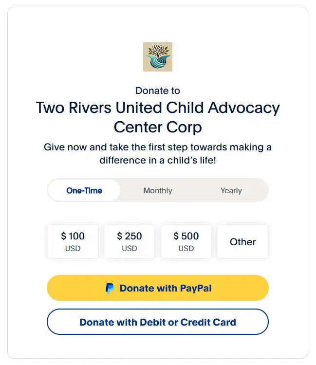 PayPal donation options